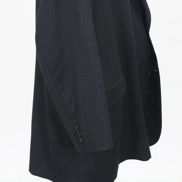 Jack Victor 56L Gray Blazer Sport Coat Jacket 2-Button Solid Y563